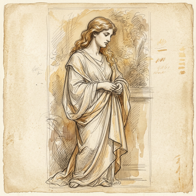 Royal Academy study — figure drawing, 1870s